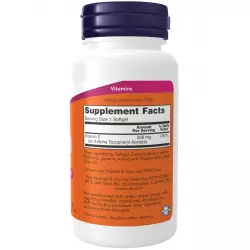 NOW FOODS E-400 D-Alpha Tocopheryl Витамин Е