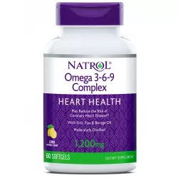 Natrol Omega 3-6-9 Complex 1200 mg Omega 3, Жирные кислоты