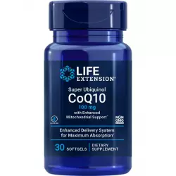 Life Extension Super Ubiquinol CoQ10 with Enhanced Mitochondrial Support 100 mg Антиоксиданты, Q10