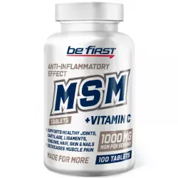 Be First MSM 1000 MG + vitamin C 100 таблеток Суставы, связки