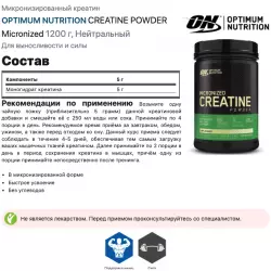 OPTIMUM NUTRITION CREATINE POWDER Micronized Микронизированный креатин