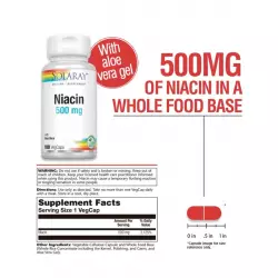 Solaray Niacin 500 mg Витамины группы B