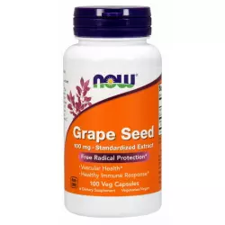 NOW Grape Seed 100 mg Антиоксиданты, Q10