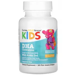 California Gold Nutrition Children's DHA Chewables Omega-3 Omega 3, Жирные кислоты