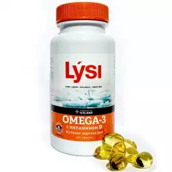 LYSI Омега-3 с витамином D Omega 3, Жирные кислоты