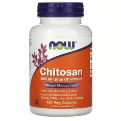 NOW Chitosan Plus Chromium 500 мг Минералы раздельные