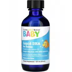 California Gold Nutrition Baby's DHA Omega-3 with Vitamin D3 Omega 3, Жирные кислоты