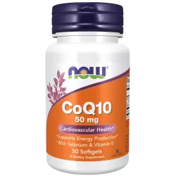 NOW FOODS CoQ10 50 mg + Vit E Антиоксиданты, Q10