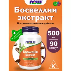 NOW FOODS Boswellia Extract 500 mg Адаптогены