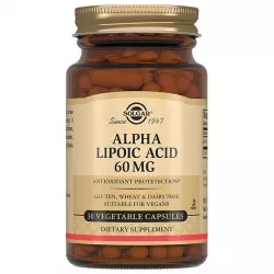 Solgar Alpha Lipoic Acid 60 mg Антиоксиданты, Q10