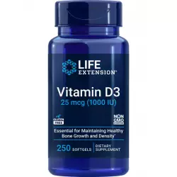 Life Extension Vitamin D3 25 mcg (1000 IU) Витамин D