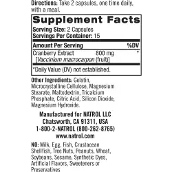 Natrol Cranberry 800 mg Антиоксиданты, Q10