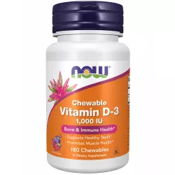 NOW FOODS VIT D-3 1000 IU FRUITY CHEW Витамин D