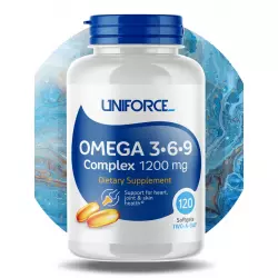 Uniforce Omega 3-6-9 1200 mg Omega 3, Жирные кислоты