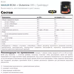 MAXLER BCAA + Glutamine ВСАА