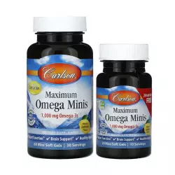Carlson Labs Maximum Omega Minis Omega 3, Жирные кислоты