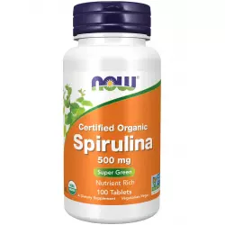 NOW FOODS Spirulina 500 mg Адаптогены