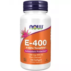 NOW FOODS E-400 D-Alpha Tocopheryl Витамин Е