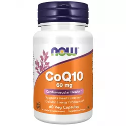 NOW FOODS CoQ10 60 mg – Кофермент Q10 Антиоксиданты, Q10