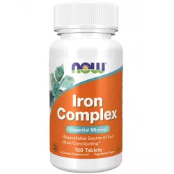 NOW FOODS Iron Complex 27 mg Минералы раздельные