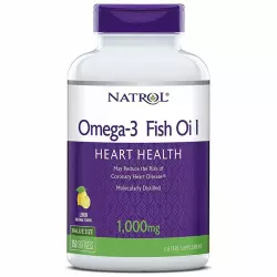 Natrol Omega-3 Fish Oil 1000mg Omega 3, Жирные кислоты