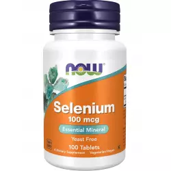 NOW FOODS Selenium 100 mcg - Селен Минералы раздельные