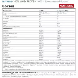 NUTREND 100% WHEY PROTEIN Изолят протеина