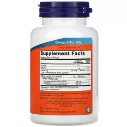 NOW FOODS Tri-3D Omega Fish Oil Omega 3, Жирные кислоты