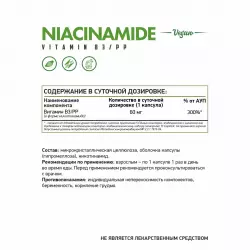 NaturalSupp Vitamin B3 (Nicotinamide) veg Витамины группы B