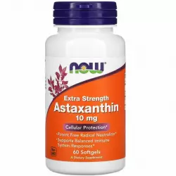 NOW Astaxanthin 10 мг Антиоксиданты, Q10