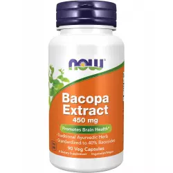 NOW FOODS Bacopa Extract 450 mg Экстракты