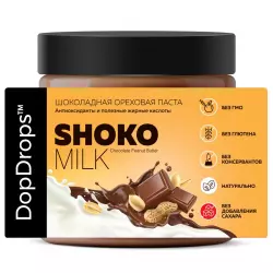 DopDrops Паста ореховая натуральная "Шоко Милк Пинат Баттер" Контроль веса