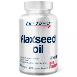 Be First Flaxseed Oil (льняное масло) Omega 3, Жирные кислоты