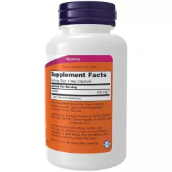 NOW FOODS Inositol 500 mg Витамины группы B