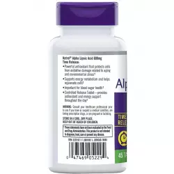 Natrol Alpha Lipoic Acid 600mg Антиоксиданты, Q10