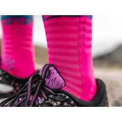 Compressport Носки Run Ultralight High v3 Розовый Компрессионные носки