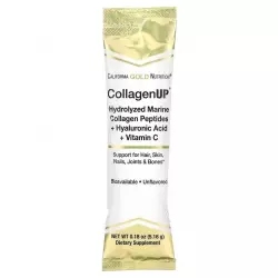 California Gold Nutrition CollagenUP Marine Sourced Peptides + Hyaluronic Acid + Vitamin C COLLAGEN