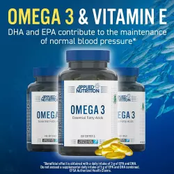 Applied Nutrition Omega 3 Fish Oil 1000mg Omega 3, Жирные кислоты