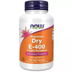 NOW FOODS DRY E-400 d-alpha Tocopheryl Витамин Е
