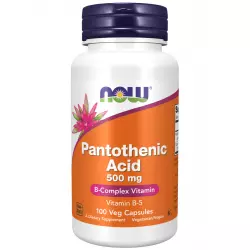 NOW FOODS Pantothenic Acid 500 mg Vitamin B-5 Витамин Е