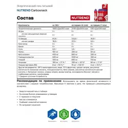 NUTREND Carbosnack Гели энергетические