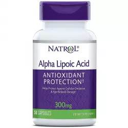 Natrol Alpha-Lipoic Acid 300mg Антиоксиданты, Q10