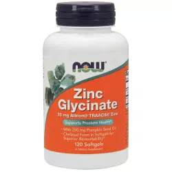 NOW Zinc Glycinate 30 mg 120 Softgels Цинк