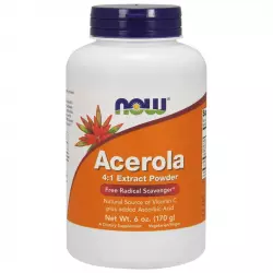 NOW Acerola 4-1 Extract Витамин С