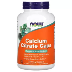 NOW Calcium Citrate Caps Минералы раздельные