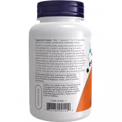 NOW FOODS Taurine 1000 mg - Таурин Аминокислоты раздельные