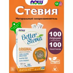 NOW FOODS Better Stevia-Zero Calorie Sweetener Контроль веса