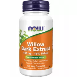 NOW FOODS Willow Bark Extract 400 mg Экстракты