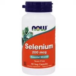 NOW Selenium - Селен 200 мкг Минералы раздельные