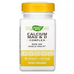 Nature-s Way Calcium Magnesium & Vitamin D Кальций & магний